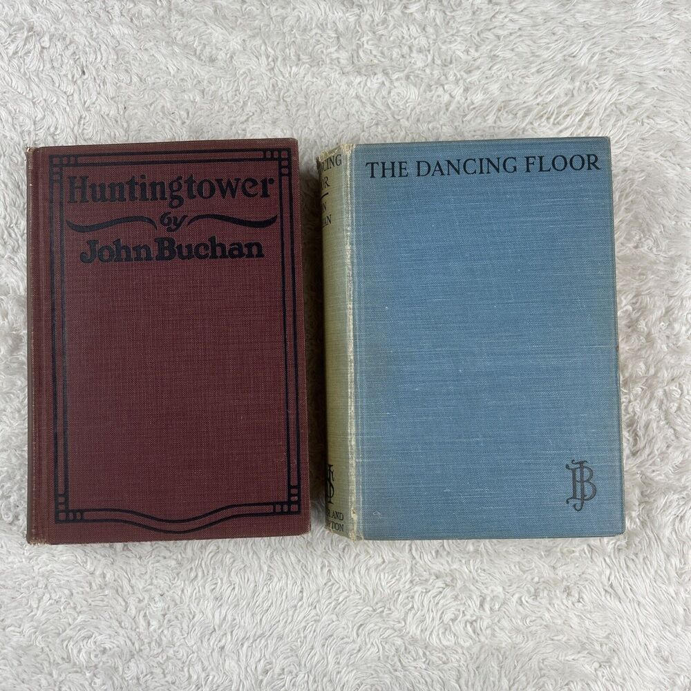 The Dancing Floor 1926 and Huntingtower 1922 John Buchan first edition HC FAIR